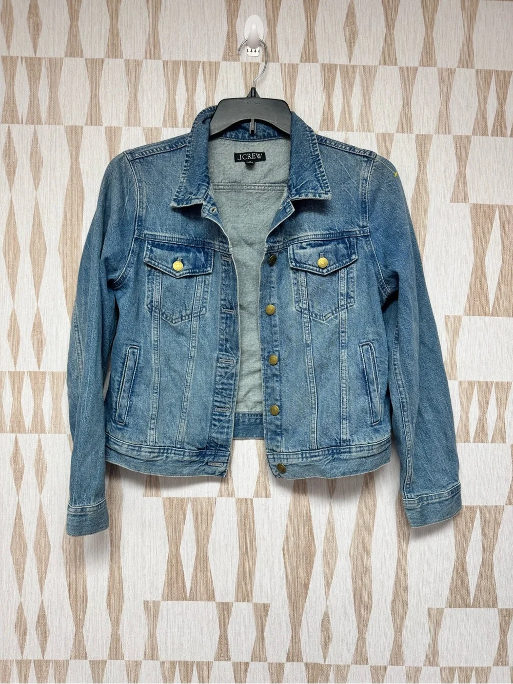 J.crew Classic denim jacket in Brilliant Day wash AI670 M
